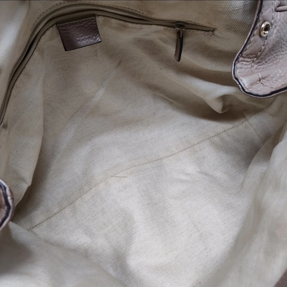 ✅️ SOLD ✅️ Gucci Sukey Leather Tote Bag in Rose Gold - Picture 7 of 9